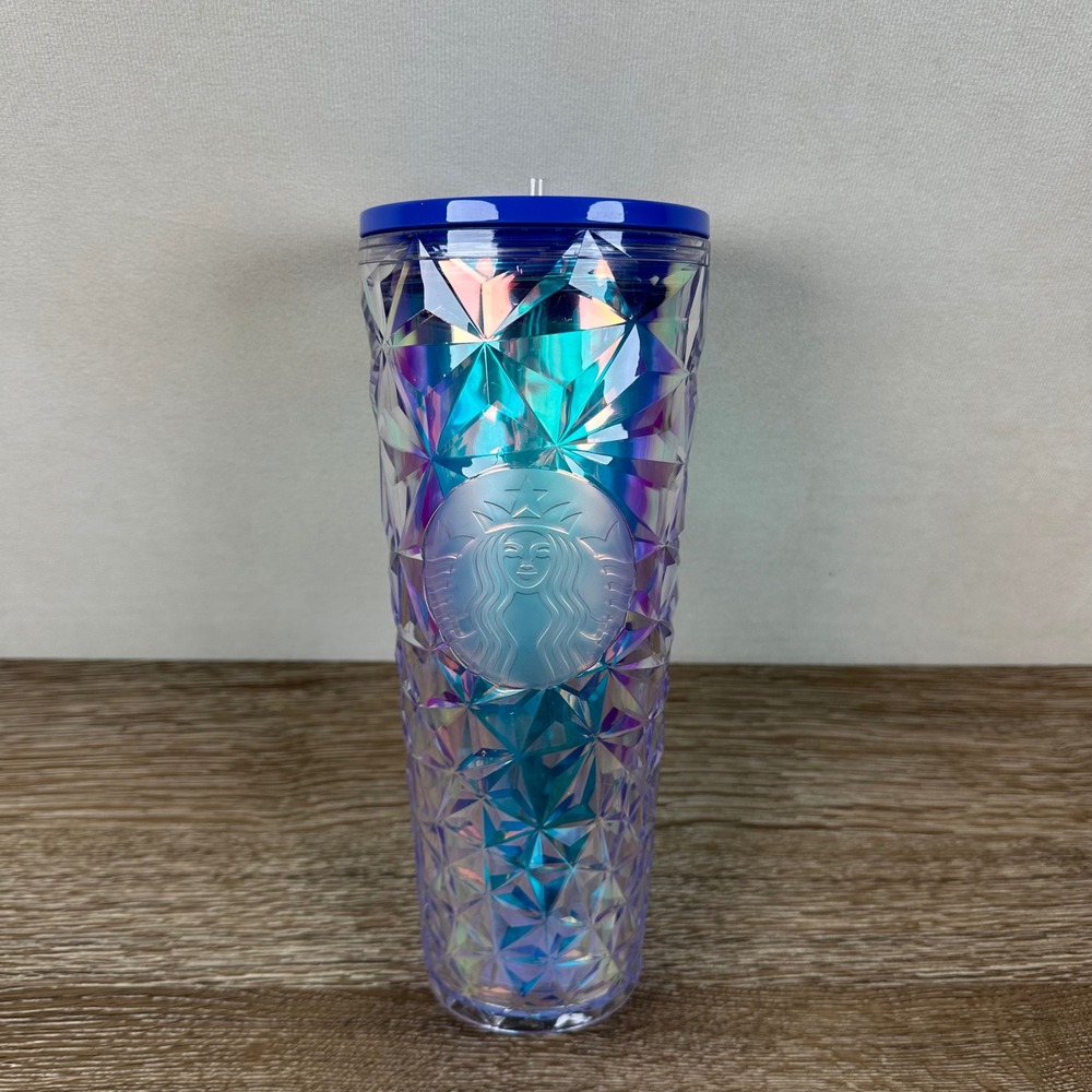 Starbucks 2023 Holiday Aurora Jewel Iridescent Tumbler Venti 24oz Cold Cup